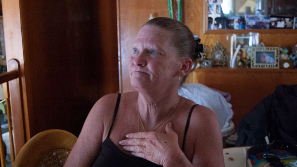  Patricia Ott was diagnosed with skin cancer shortly after the storm. While she has been trying to do repairs on her home, she also had to cope with illness caused by chemotherapy drugs. Now she is in remission. (Ann Marie Awad/for NewsWorks) 