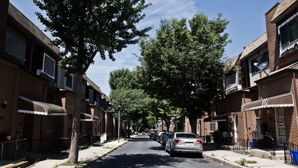  The 6200 block of Osage Avenue was the site of a 1985 bombing in Philadelphia. The final location of a marker remembering the MOVE bombing is not yet known. (Kimberly Paynter/WHYY) 