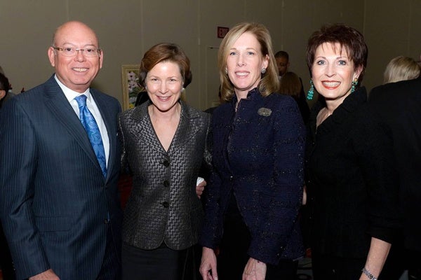 <p><p>Romulo Diaz (left), Kimmel Center president and CEO Anne Ewers, Patricia Wellenbach, and Dianne Semingson (Photo courtesy of Mark Garvin)</p></p>
