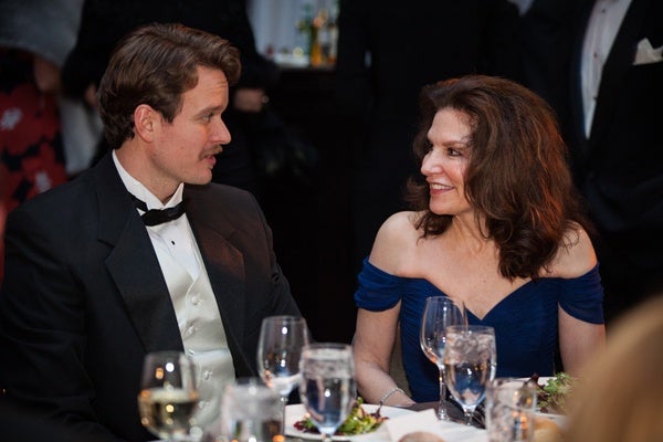 Baritone Gabriel Preisser, who sings the role of the Scottish Lieutenant Gordon in Silent Night, and Georgette Ciukuresku (Photo courtesy of Sofia Negron Photography)