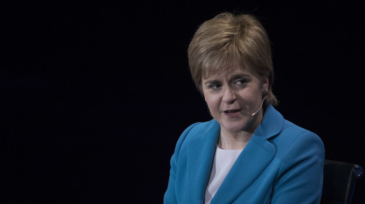  Scotland's First Minister Nicola Sturgeon speaks during the Women in the World Summit at Lincoln Center in New York, Thursday, April 6, 2017. (AP Photo/Mary Altaffer, file) 