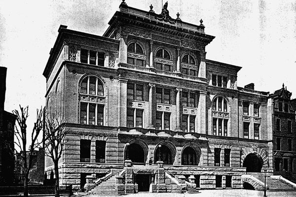 <p><p>The Mercantile Club was a members-only space for Philadelphia's prominent merchants and manfacturers beginning in 1894. (Historical image courtesy of Arcadia Publishing.)</p></p>
