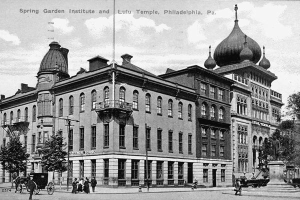 <p><p>Built in 1851, the First New Jerusalem Society, also known as the Spring Garden Institute, was a technical school for art and electrical apprentices. (Historical image courtesy of Arcadia Publishing.)</p></p>
