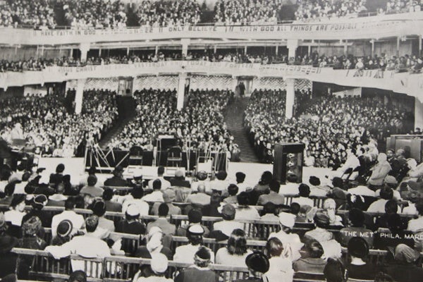 <p>The Metropolitan Opera House was once home to a thriving congregation in the 50's and 60's.   (Kimberly Paynter/for NewsWorks)</p>
