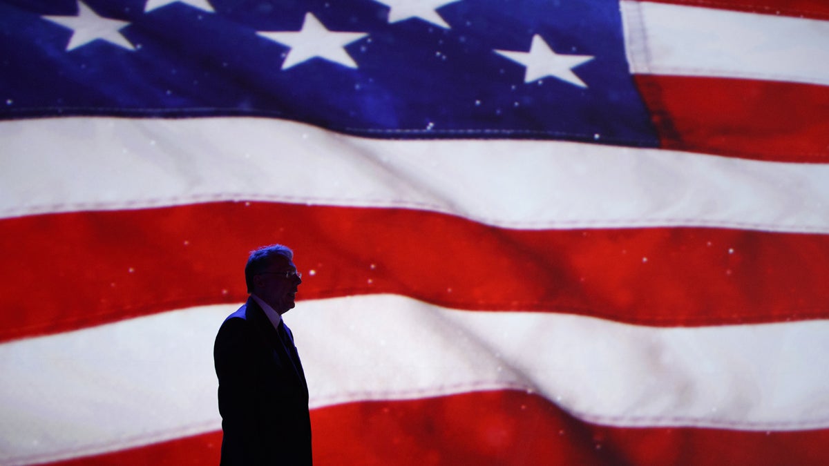  National Rifle Association Executive Vice President Wayne LaPierre listens to musician Lee Greenwood perform before the arrival of President Donald Trump to the National Rifle Association Leadership Conference, Friday, April 28, 2017, in Atlanta. (AP Photo/Evan Vucci, file) 