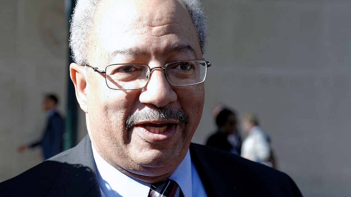 U.S. Rep. Chaka Fattah appears at the U.S. Courthouse in Philadelphia last week at the start of his trial on corruption charges. (Bastiaan Slabbers for NewsWorks)