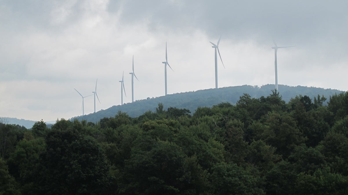  The Twin Ridges Wind Farm has 68 turbines along the Big Savage Ridge in Somerset County, Pa. (Katie Colaneri/StateImpact) 