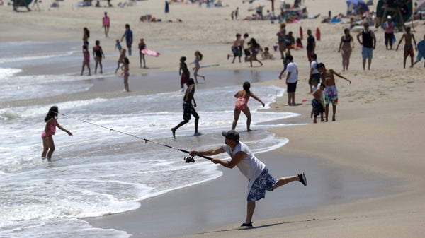  The ocean water near the Jersey Shore is starting to get warmer. (Julio Cortez/AP Photo, file) 