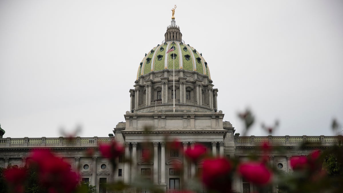 File photo: Shown is the Pennsylvania Capitol building along with roses in Harrisburg, Pa., Tuesday, May 23, 2017. (AP Photo/Matt Rourke) 