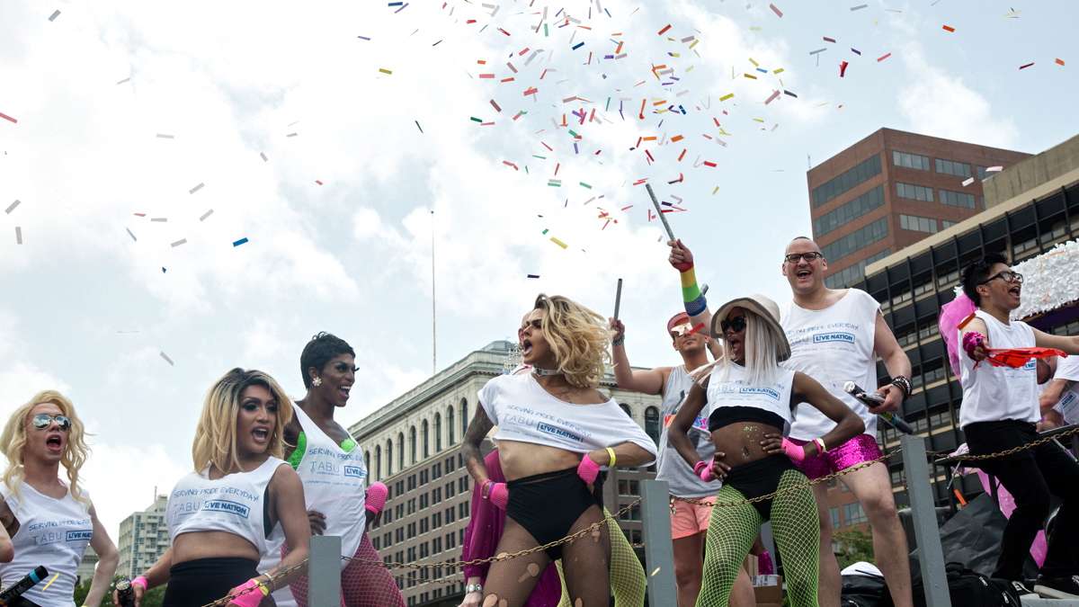 Dancers from Tabu perform during the 2017 Philadelphia Pride Parade, Sunday, June 18, 2017.