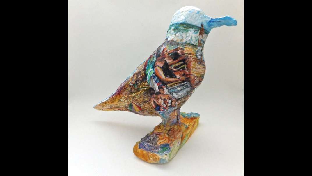 A mixed-media sculpture by Paulette Bensignor (Paulette Bensignor/for Great Bay Gallery)