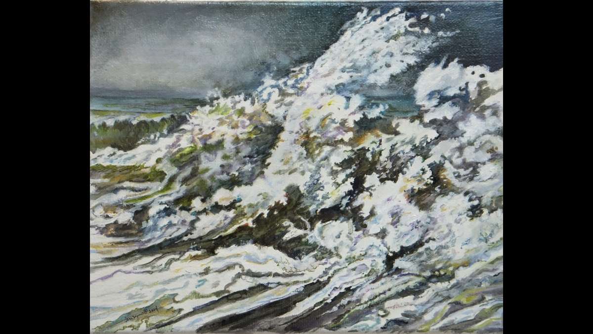 'The Wave' — oil on canvas, by Paulette Bensignor (Paulette Bensignor/for Great Bay Gallery)