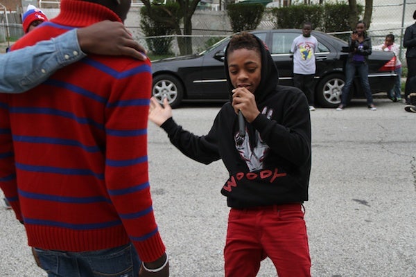 <p><p>The Dollar Boys rap and dance during a performance at the PCAT fall festival. (Trenae V. McDuffie/for NewsWorks)</p></p>
