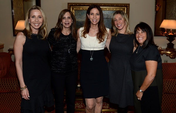 <p><p>Event chair Lynn S. Shecter (center) with host committee members Mary Parenti (left), Hilarie L. Morgan, Hope Cohen and Helaine S. Banner (Photo courtesy of Flewellen Photography)</p></p>
