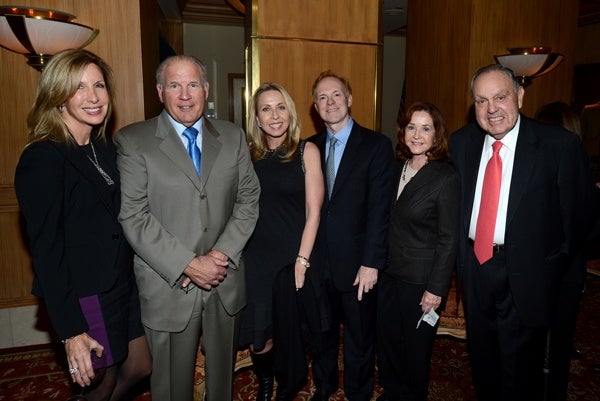 <p><p>Pam Estadt (left), Ira Lubert, chairman and co-founder of Lubert-Adler Partners, host committee members Mary Parenti and Rich Castor, and Irene and Fred Shabel, vice-chairman of Comcast-Spectacor (Photo courtesy of Flewellen Photography)</p></p>
