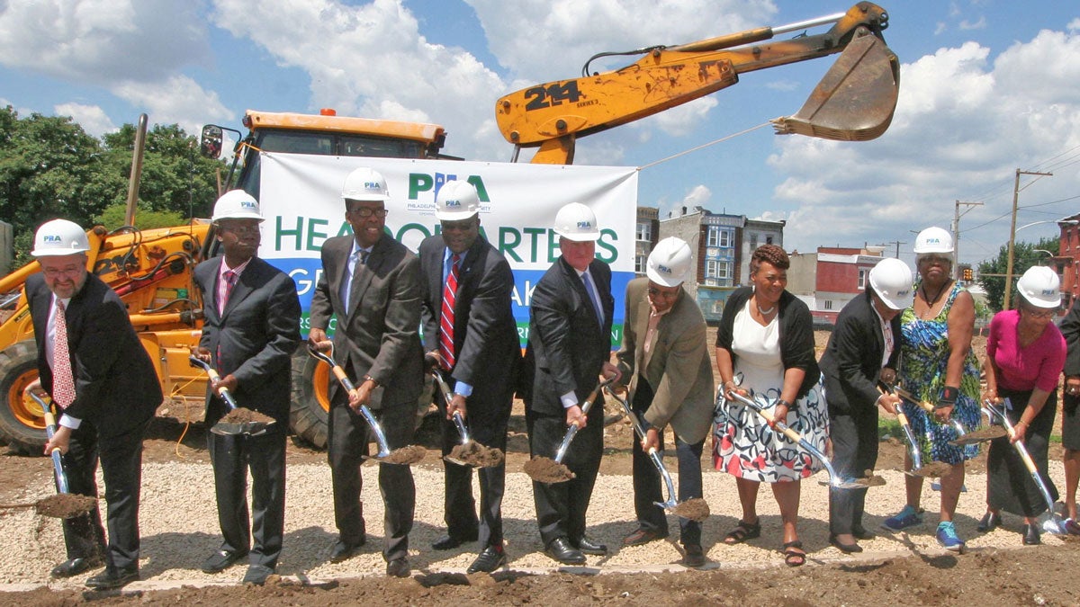 PHA is investing $45 million into its headquarters on Ridge Avenue as a part of the Sharswood/Blumberg Transformation plan. Today was the groundbreaking.  (Photo courtesy of PHA) 