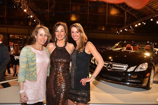 <p><p>Jamie Sheller (left), Gina Mazzucola, wife of the executive director of the Auto Dealers Association of Greater Philadelphia, and Rachel Miller, Black Tie Tailgate committee member, beside a 2013 Mercedes E350, priced at $59,070  (Photo courtesy of Marc Barag, MB Commercial Photography)</p></p>

