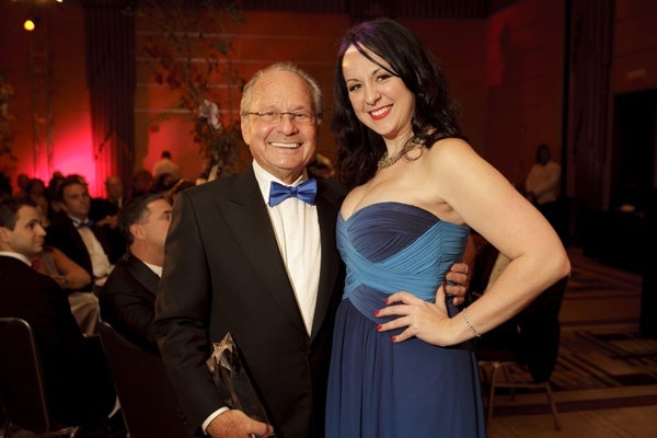 <p><p>Dr. Robert G. Somers, founder of the Einstein Breast Health Program at Einstein Healthcare Network (left) and his former patient Jeannine Donahue, breast cancer survivor. (Photo courtesy of Dan Z. Johnson)</p></p>
