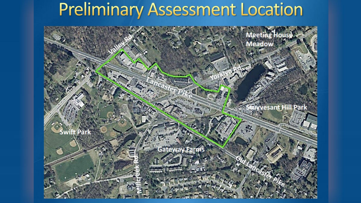  This map shows the area impacted by water contamination in nothern Delaware. (DNREC photo) 