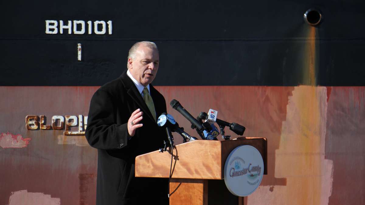 Senate President Steve Sweeney says the port will ''be a game changer.'' (Emma Lee/WHYY)