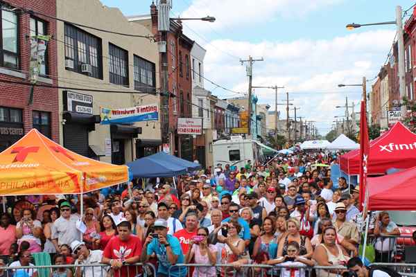 A view from the stage at the Feria de Nuestro Barrio 2013 — Our Neighborhood’s Festival 2013.  (Elisabeth Perez-Luna/WHYY)
