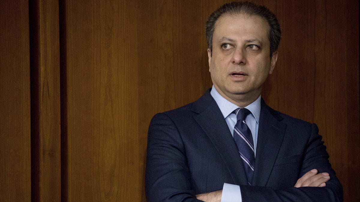 preet-bharara_1200x675 Former United States Attorney General for the Southern District of New York Preet Bharara arrives before former FBI Director James Comey testifies at a Senate Intelligence Committee hearing on Capitol Hill, Thursday, June 8, 2017, in Washington. (AP Photo/Andrew Harnik)