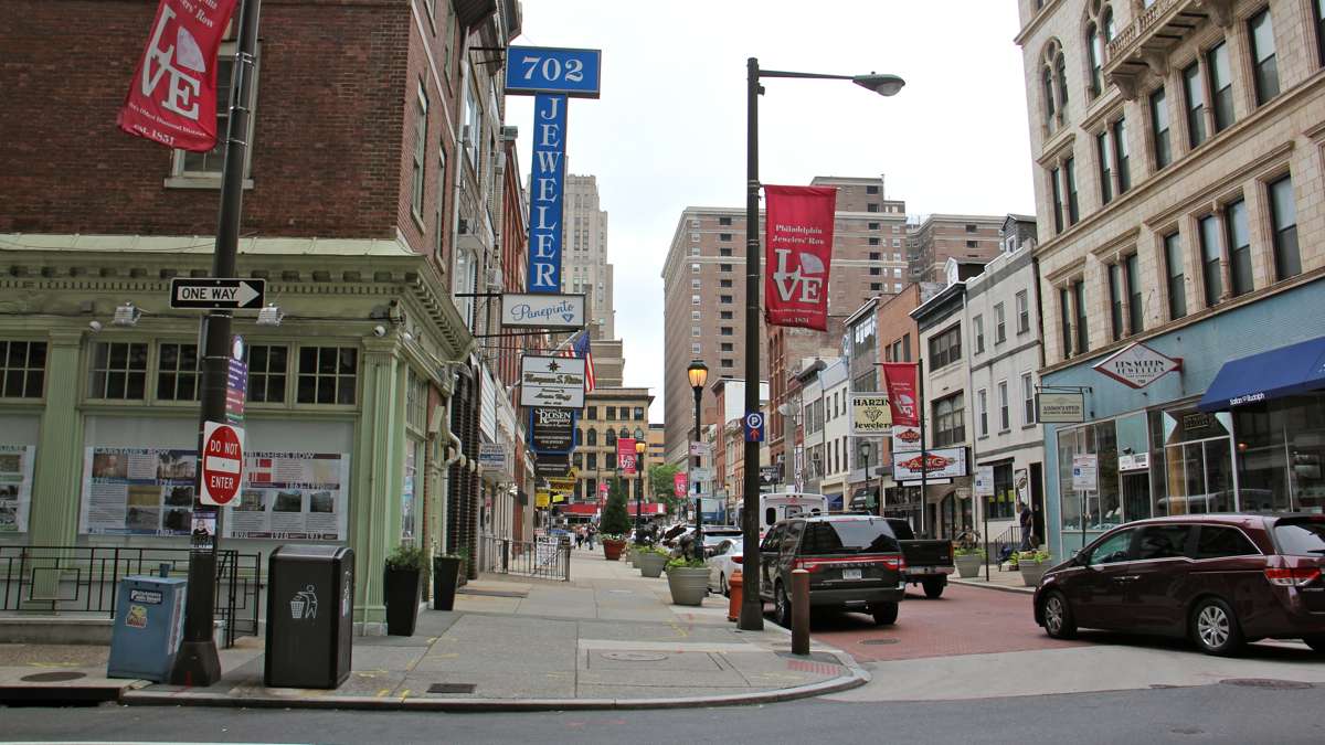 Jewelers Row, described in the tour as ''one of most iconic commercial districts in America,'' is threatened by a plan to construct a 29-story residential tower.