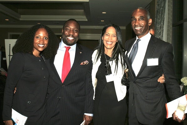 <p><p>Dawn Chavous (left), City Councilmember Kenyatta Johnson, and Geri and Ed Covington (Photo courtesy of Deborah Boardman)</p></p>
