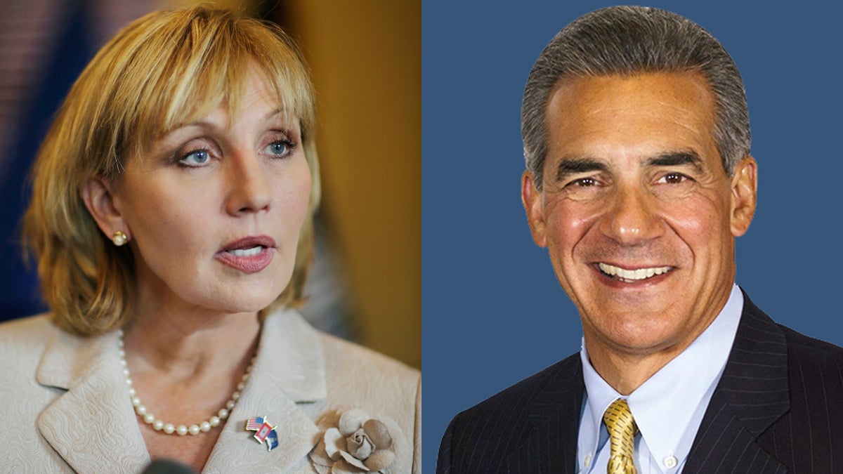  Lt. Gov. Kim Guadagno and Assemblyman Jack Ciattarelli are vying for the Republican nomination in the New Jersey governor's race. (AP file photo, left, jack4gov.com, right) 