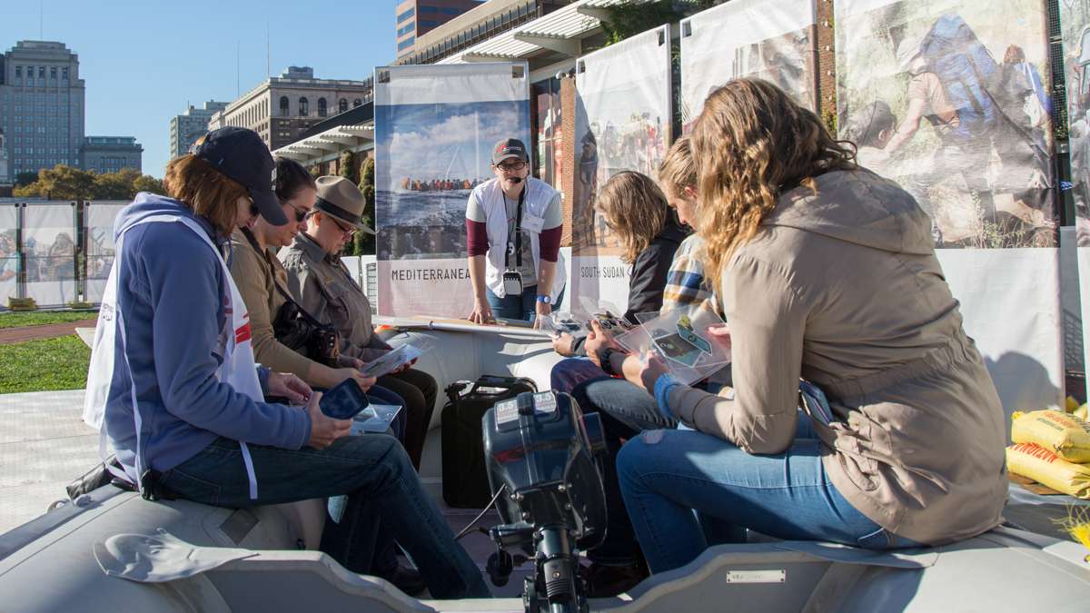 Visitors take a step-by-step journey as they imagine what life is like for the more than 65 million forcibly displaced persons worldwide. The exhibit is open on Independence Mall November 5 to 13.