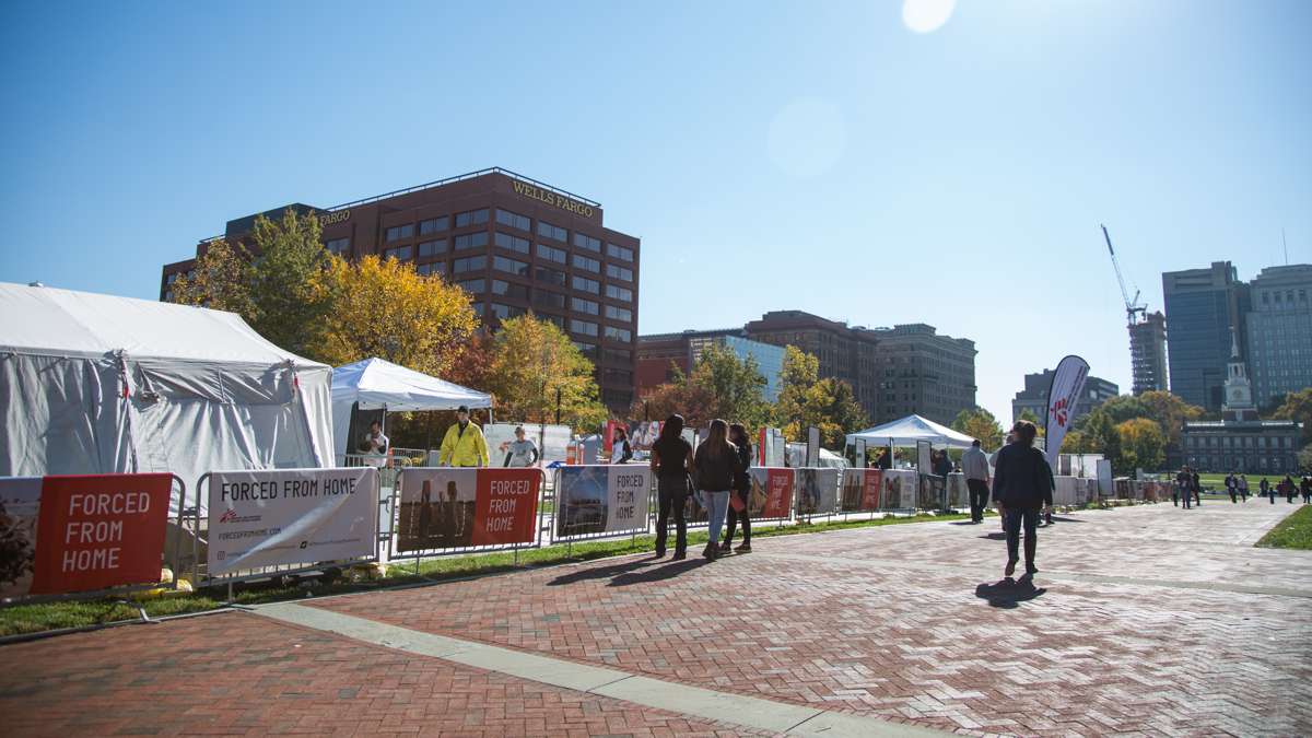 A free, interactive, traveling exhibit presented by Doctors Without Borders about the migrantion crisis worldwide is open on Independence Mall November 5 to13.