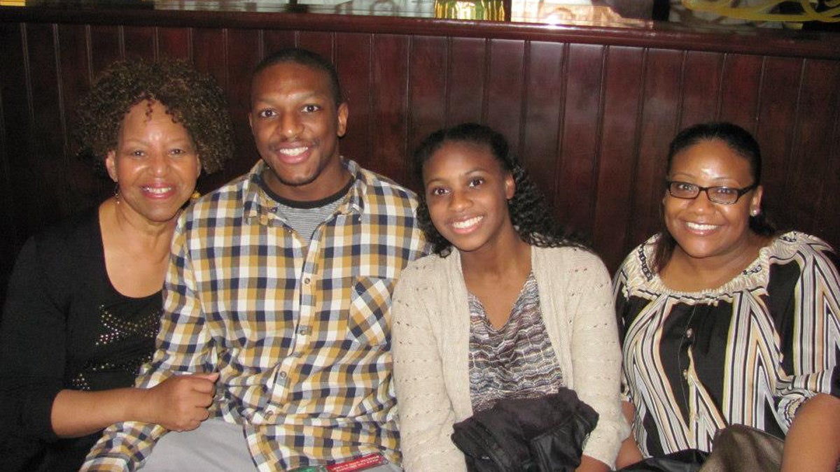  The author, Reginald Hall Jr., is pictured with (from left) grandmother Gwen Smith, niece Tiara Canty, and aunt Nina Rolle. (Image courtesy of Reginald Hall Jr.) 