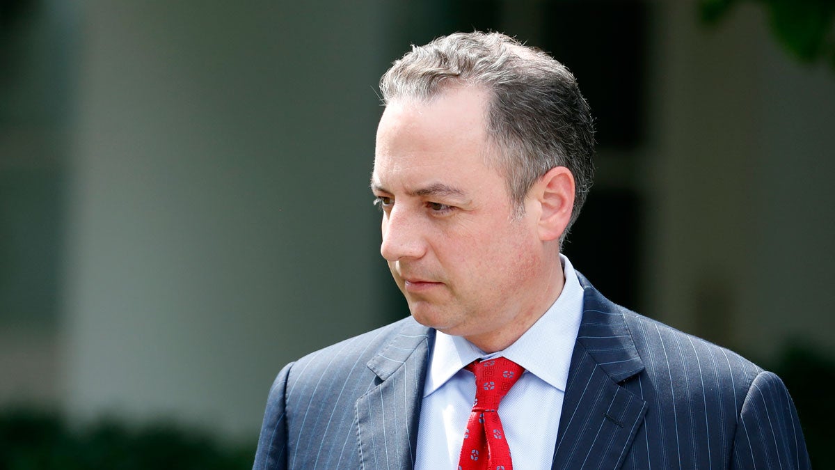  White House Chief of Staff Reince Priebus shown in the Rose Garden of the White House, Tuesday, July 25, 2017, in Washington. (Alex Brandon/AP Photo) 