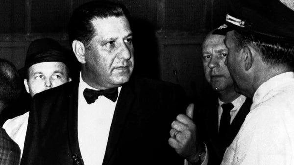  Frank Rizzo was seen with a nightstick tucked into his cummerbund as he directed police officers in Philadelphia, in this June 13, 1969 photo. (AP Photo) 