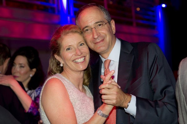 <p><p>Aileen and Brian Roberts, chairman and CEO of Comcast, on the dance floor after dinner (Photo courtesy of Susan Beard Design)</p></p>
