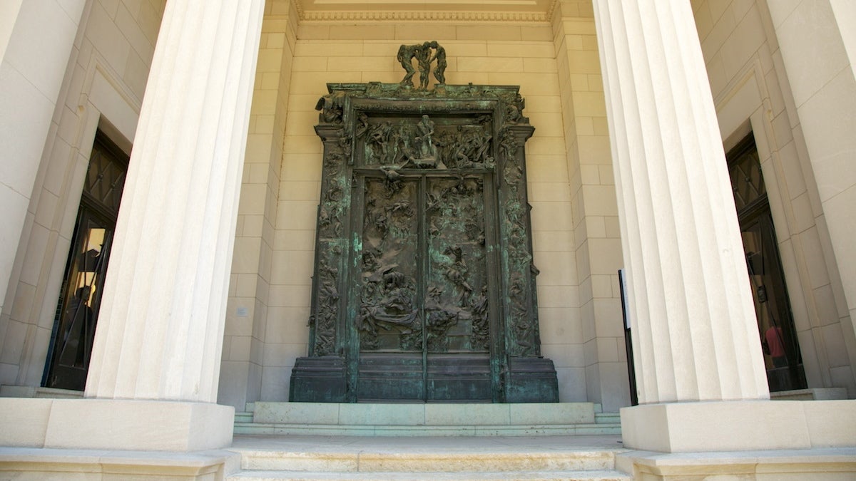  The <em>Gates of Hell</em> at the Rodin Museum (Nathaniel Hamilton / for NewsWorks) 