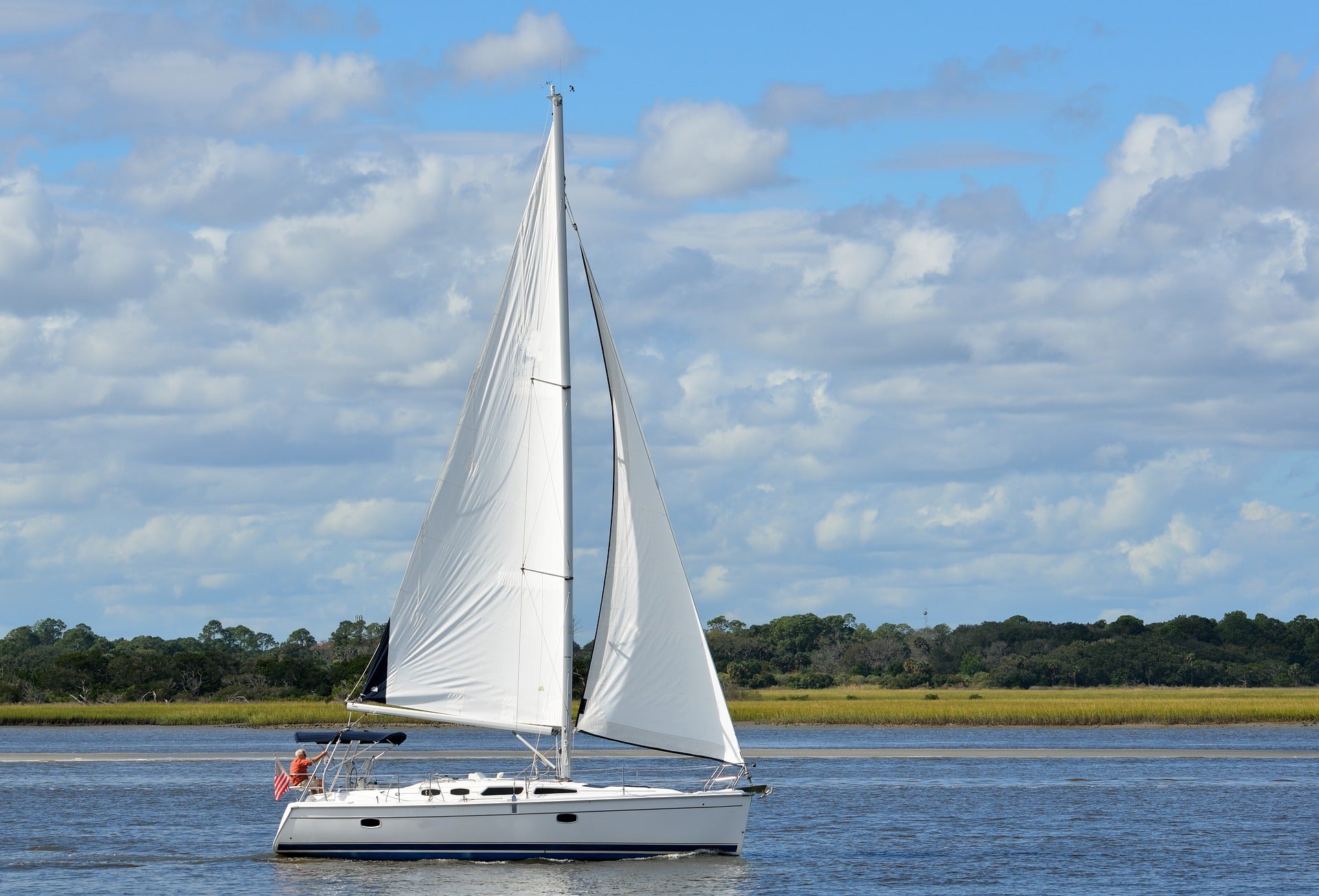  A public domain sailboat image.  