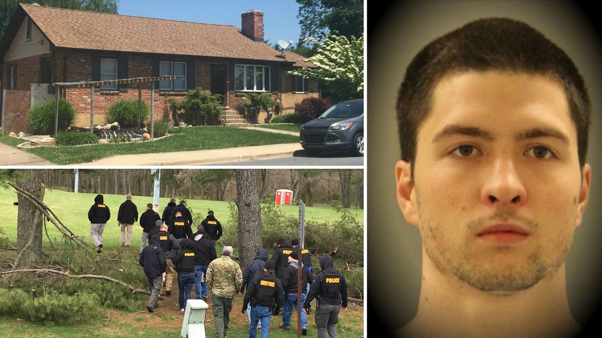  Charges against Daniel Santucci in a 2010 attack at his Elsmere home were dropped. He's now facing charges in the kidnapping and sexual assault of a 4-year-old girl who was found after being thrown in a pond in April. (Photos clockwise from left Cris Barrish/WHYY; NCCPD; WHYY file) 