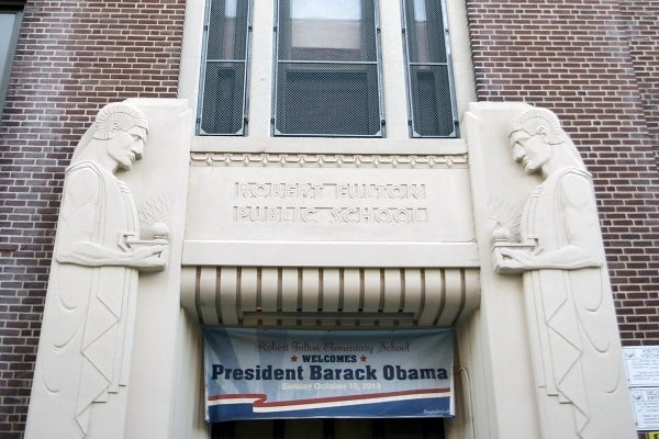 In Oct. 2010, Fulton Elementary hosted President Obama. (Bas Slabbers/for NewsWorks)