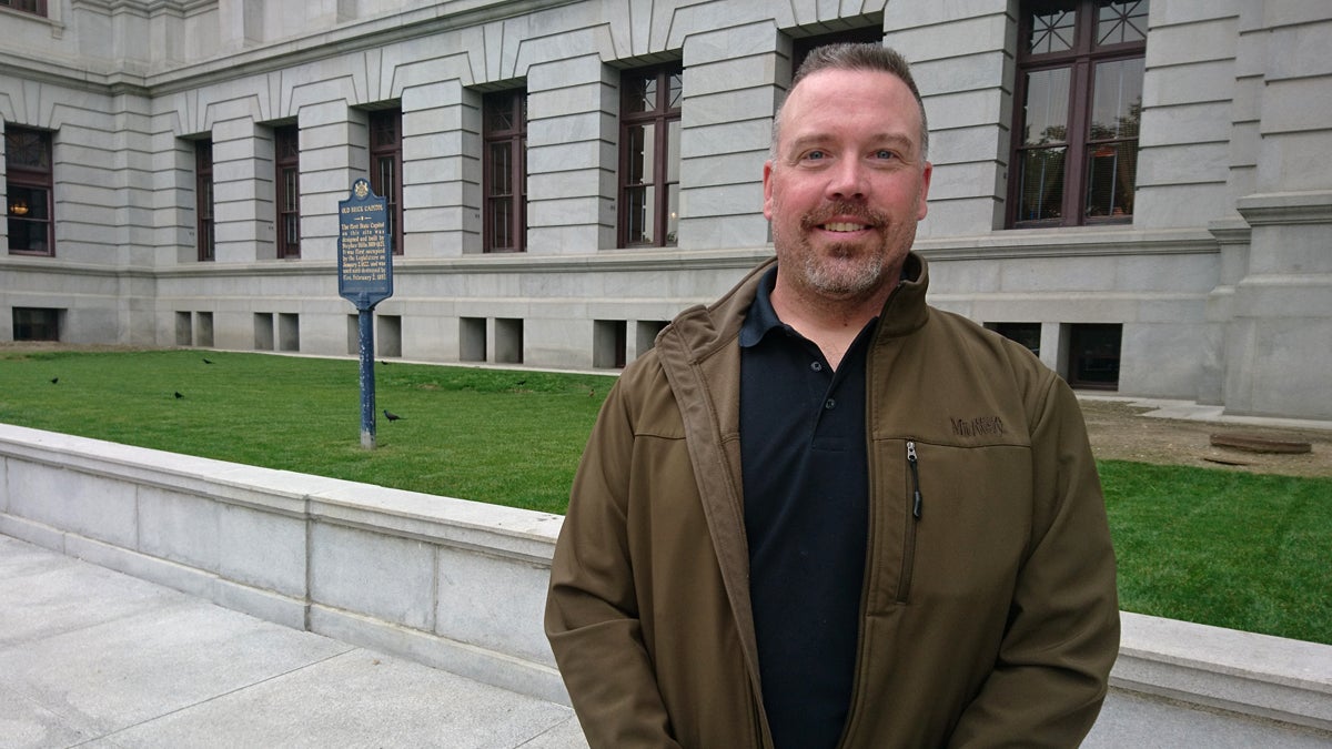  Schuylkill County homeowner Ron Boltz has become a crusader in the fight to eliminate Pennsylvania school property taxes. (Kevin McCorry/WHYY) 