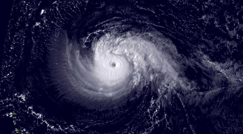 A NOAA satellite image of Hurricane Isabel taken on Sept. 10, 2003.  