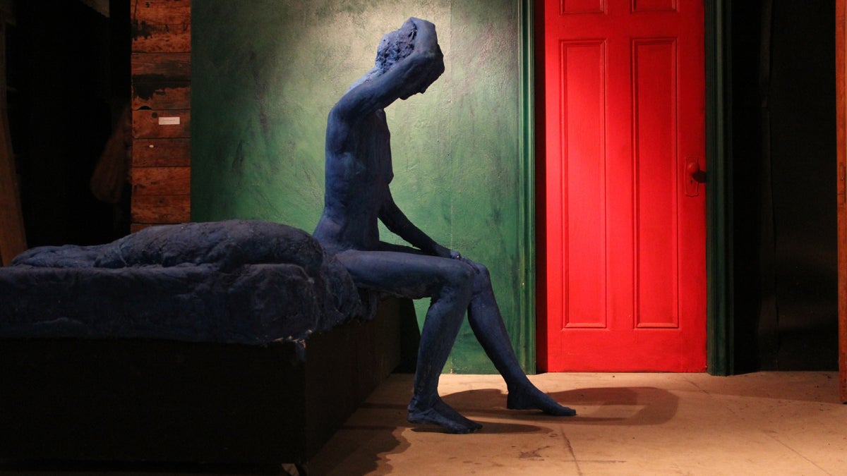  George Segal's Blue Woman Sitting on Bed, 1998. (Emma Lee/for NewsWorks) 