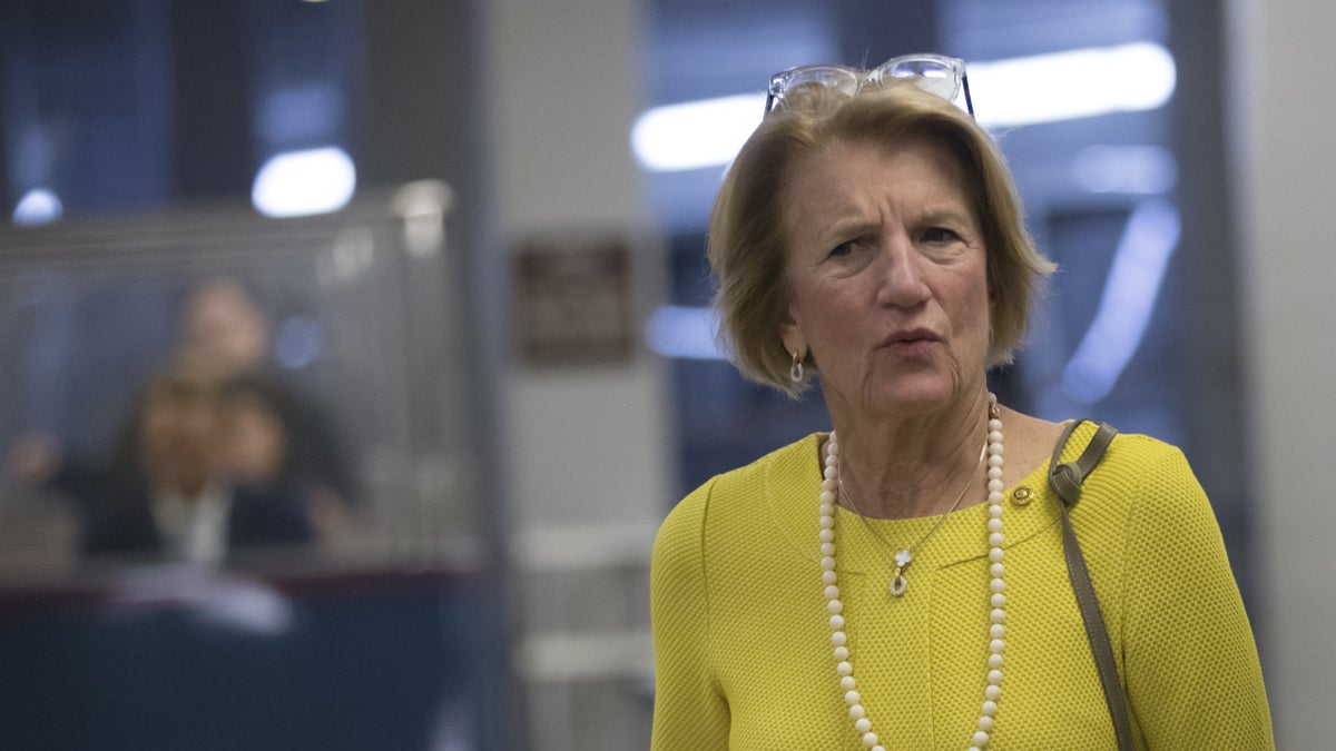  In this June 22, 2017, file photo, Sen. Shelley Moore Capito, R-W.Va., arrives to join Senate Majority Leader Mitch McConnell, R-Ky., who is struggling with senators like her who are opposed or wavering on the Republican health care bill. (AP Photo/J. Scott Applewhite, File) 
