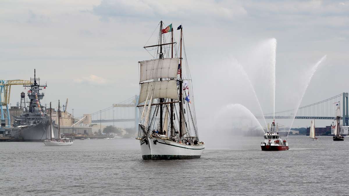 The Gazela, a barquentine ship whose home port is Philadelphia. (Emma Lee/WHYY)