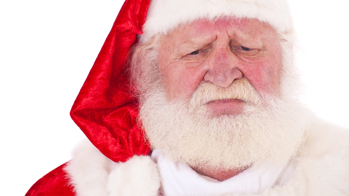  (<a href='http://www.shutterstock.com/pic-110283191/stock-photo-portrait-of-santa-claus-with-severe-look-all-on-white-background.html'>Sad Santa</a> image courtesy of Shutterstock.com) 