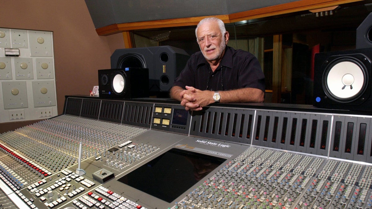  Joe Tarsia, now retired, is shown standing at the mixing board in Philadelphia's Sigma Sound Studios in 2003. Sigma Sound, the source of the echoing, orchestral 