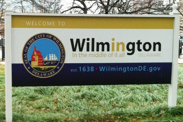 <p><p>The new welcome to Wilmington sign</p></p>
