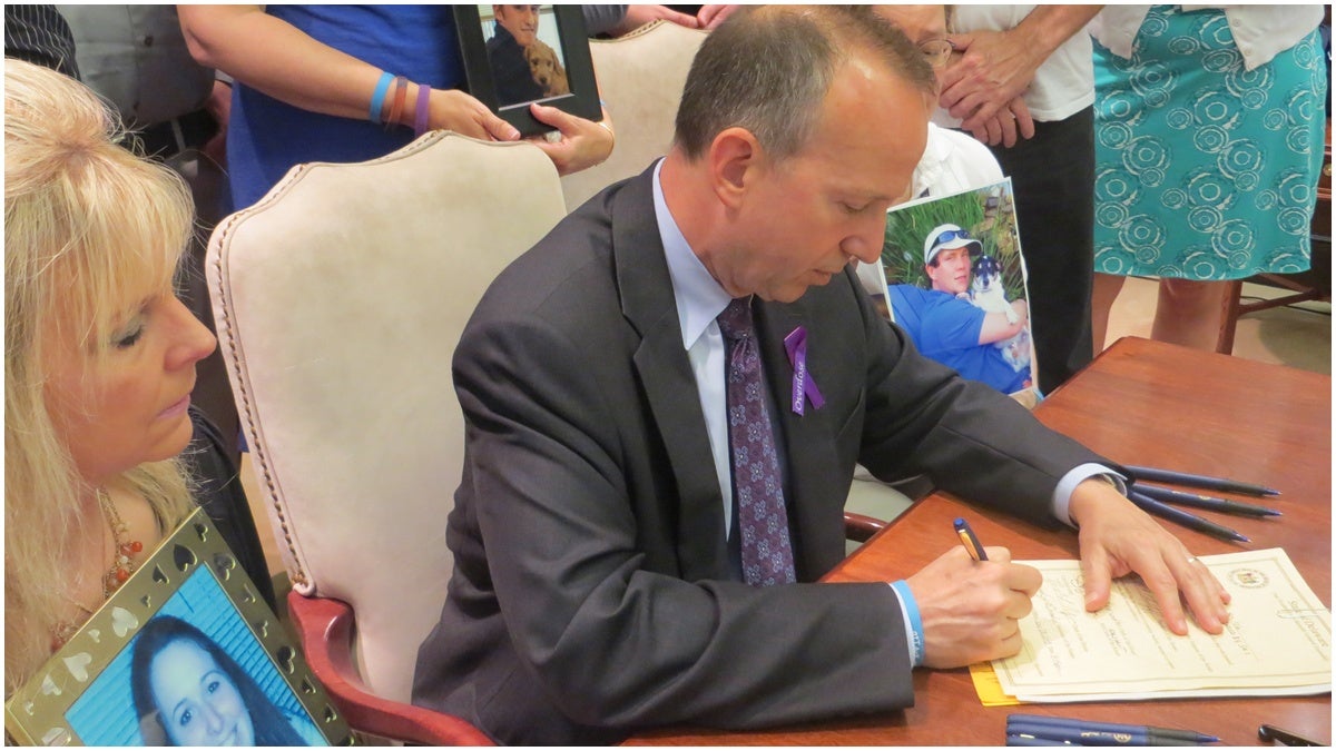  Gov. Jack Markell, D-Del., signs Good Samaitan bill that encourages dangerous overdose situations to be reported to police. 