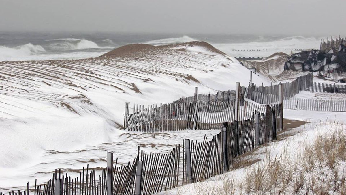  Snowy Bay Head this afternoon by JSHN contributor Peggy Birdsall Cadigan 