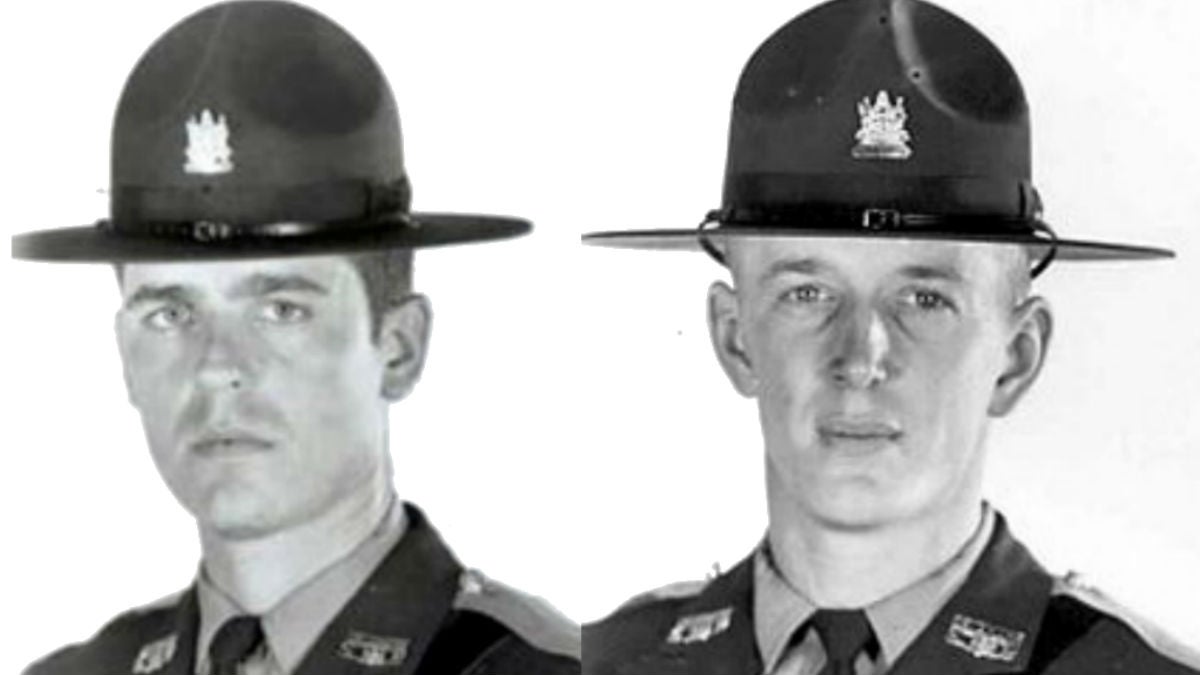  Trooper Ronald Carey (left) and David Yarrington were the last Delaware State Police troopers killed by gunfire back in 1972. (photo courtesy Delaware State Police) 